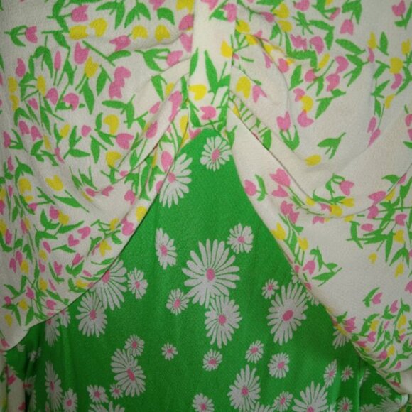 RIXO x Target Green Daisy Quarter Sleeve Midi Summer Dress 24/26‎ NWT NW! - Picture 3 of 4